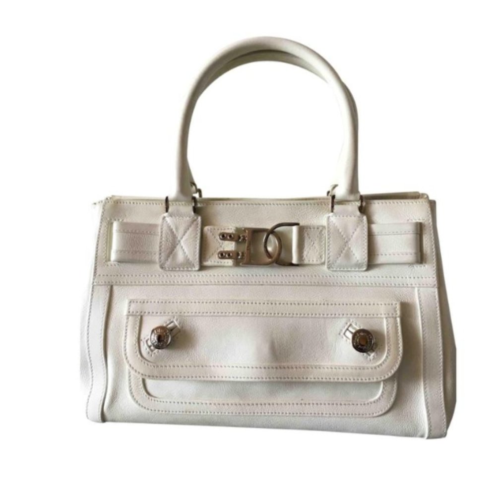 Dior Handbag White Leather Satchel